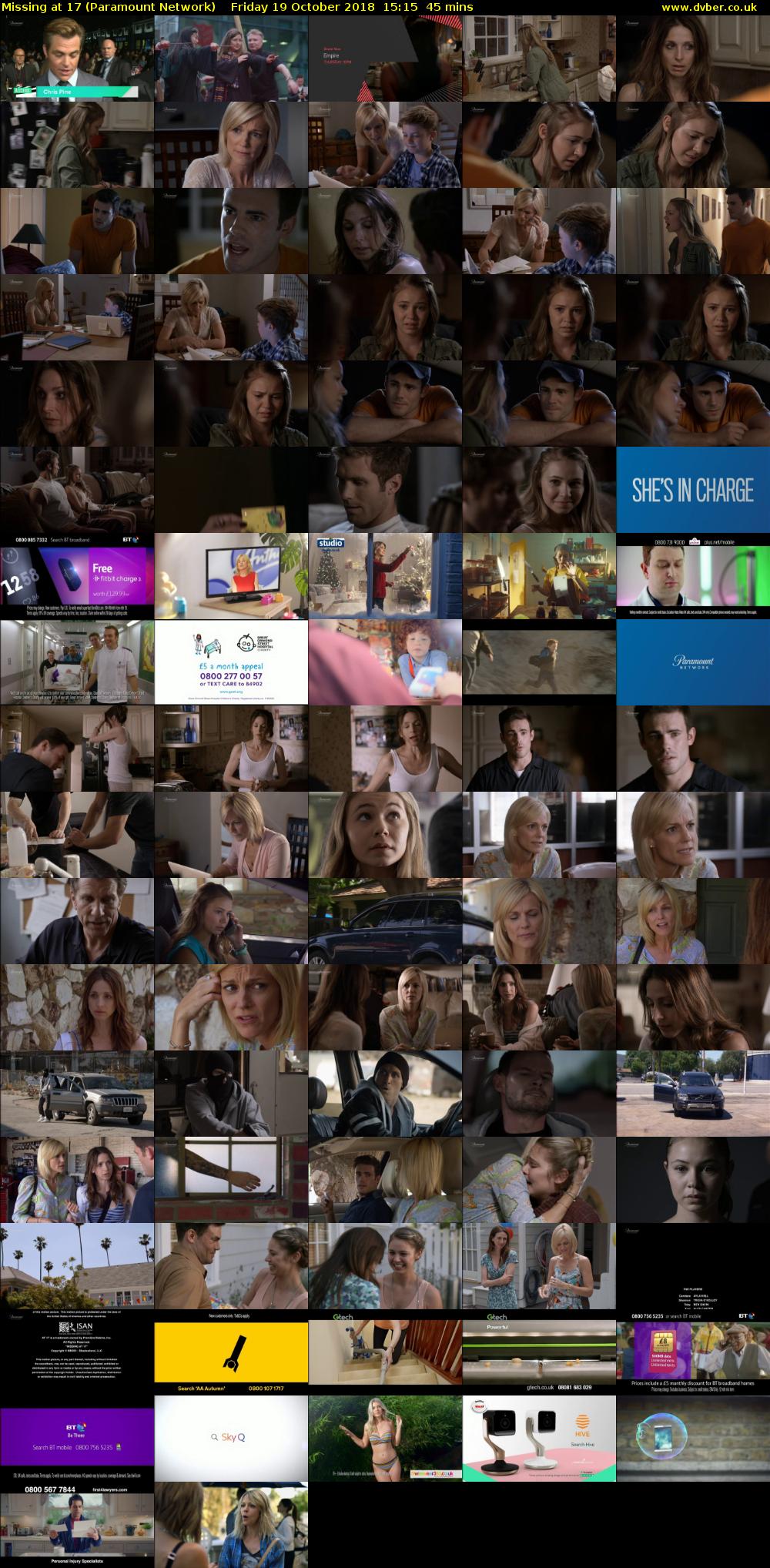 Missing at 17 (Paramount Network) Friday 19 October 2018 15:15 - 16:00