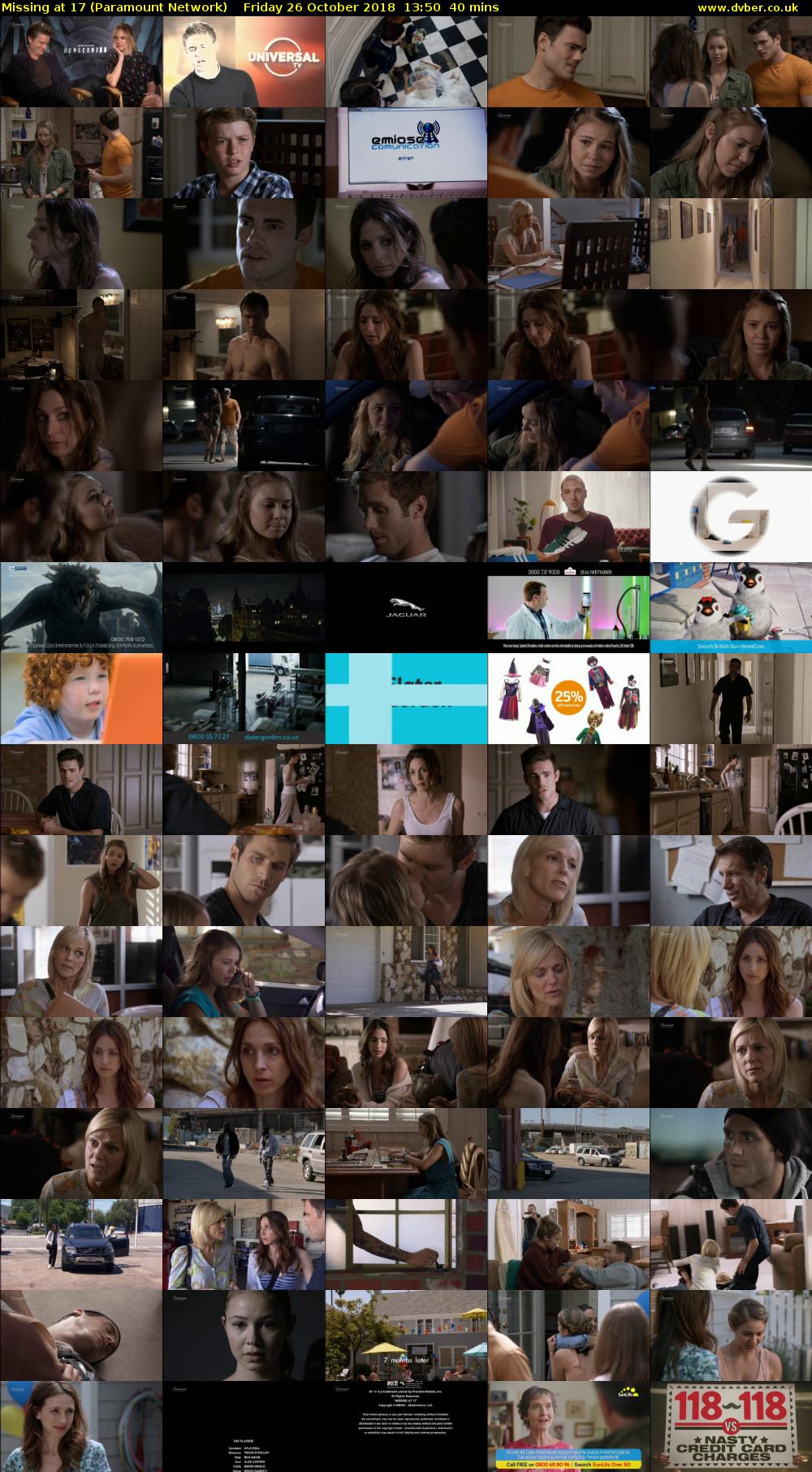 Missing at 17 (Paramount Network) Friday 26 October 2018 13:50 - 14:30