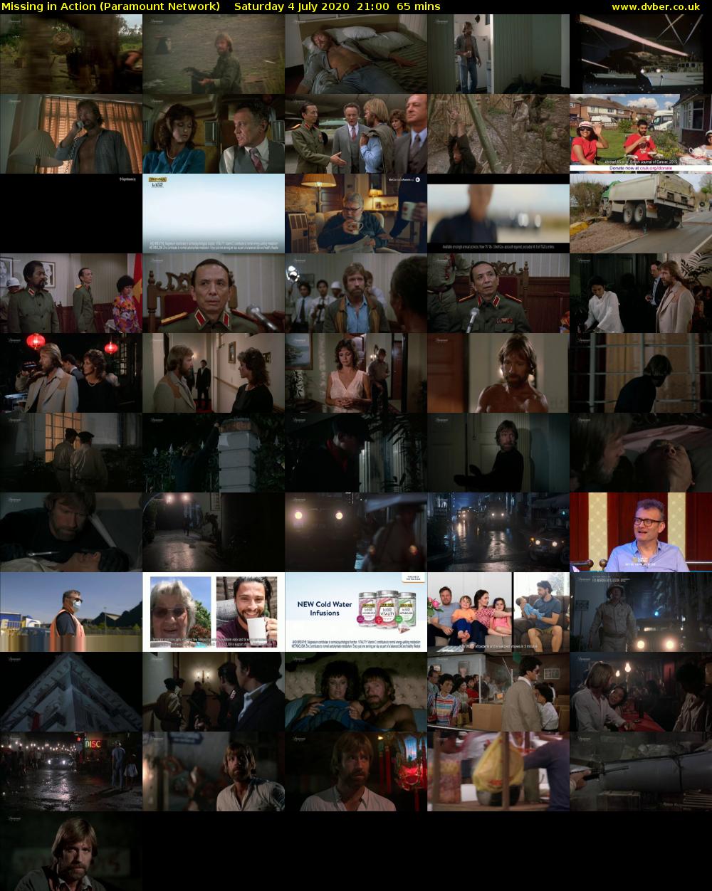 Missing in Action (Paramount Network) Saturday 4 July 2020 21:00 - 22:05