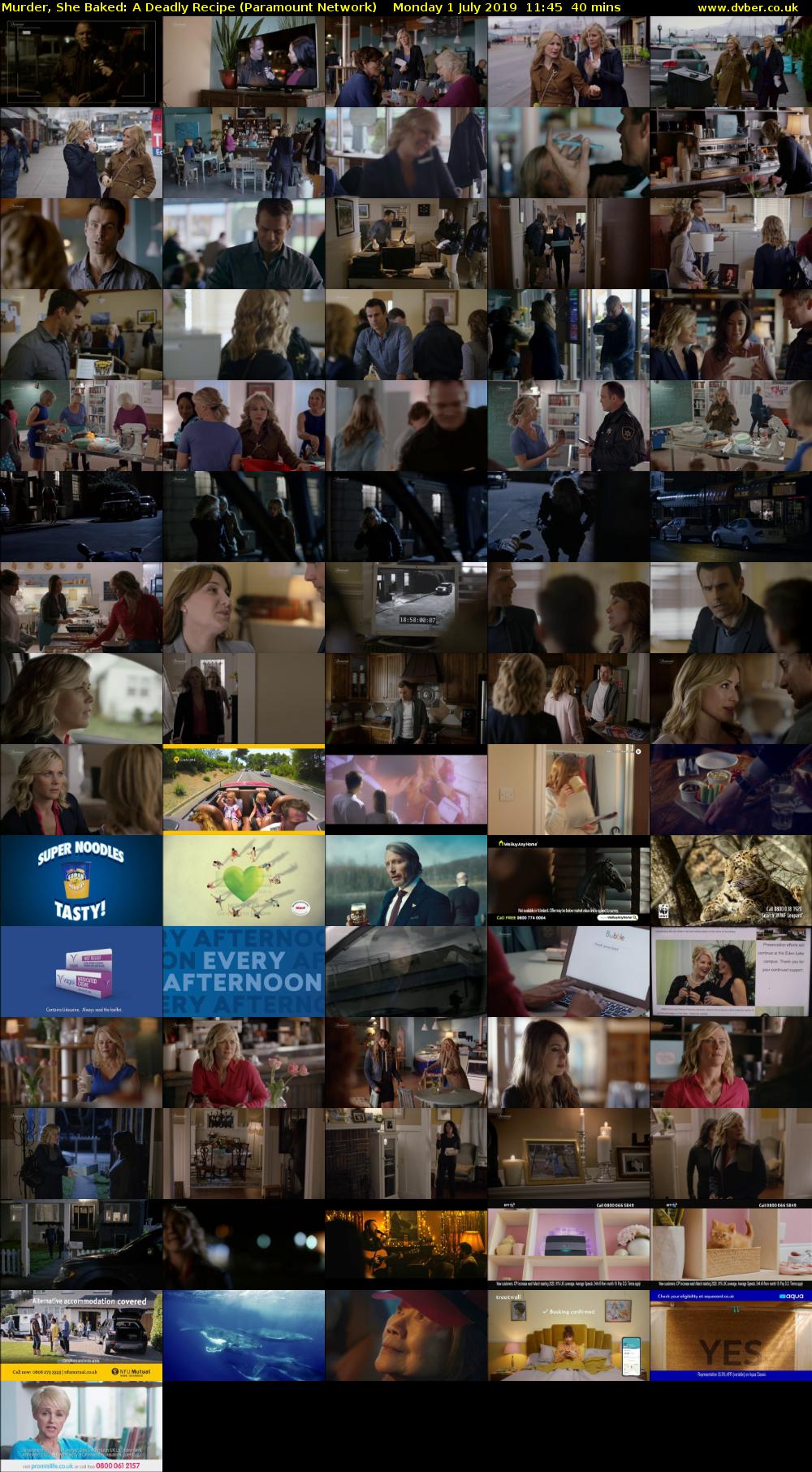 Murder, She Baked: A Deadly Recipe (Paramount Network) Monday 1 July 2019 11:45 - 12:25