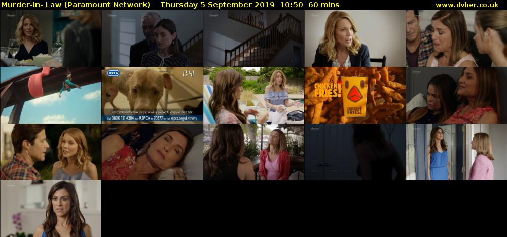 Murder-In- Law (Paramount Network) Thursday 5 September 2019 10:50 - 11:50