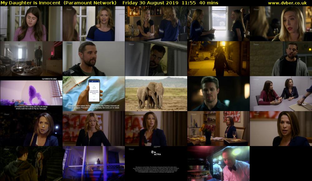 My Daughter Is Innocent  (Paramount Network) Friday 30 August 2019 11:55 - 12:35