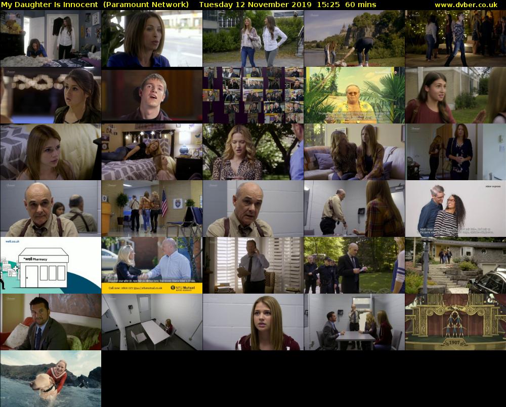 My Daughter Is Innocent  (Paramount Network) Tuesday 12 November 2019 15:25 - 16:25