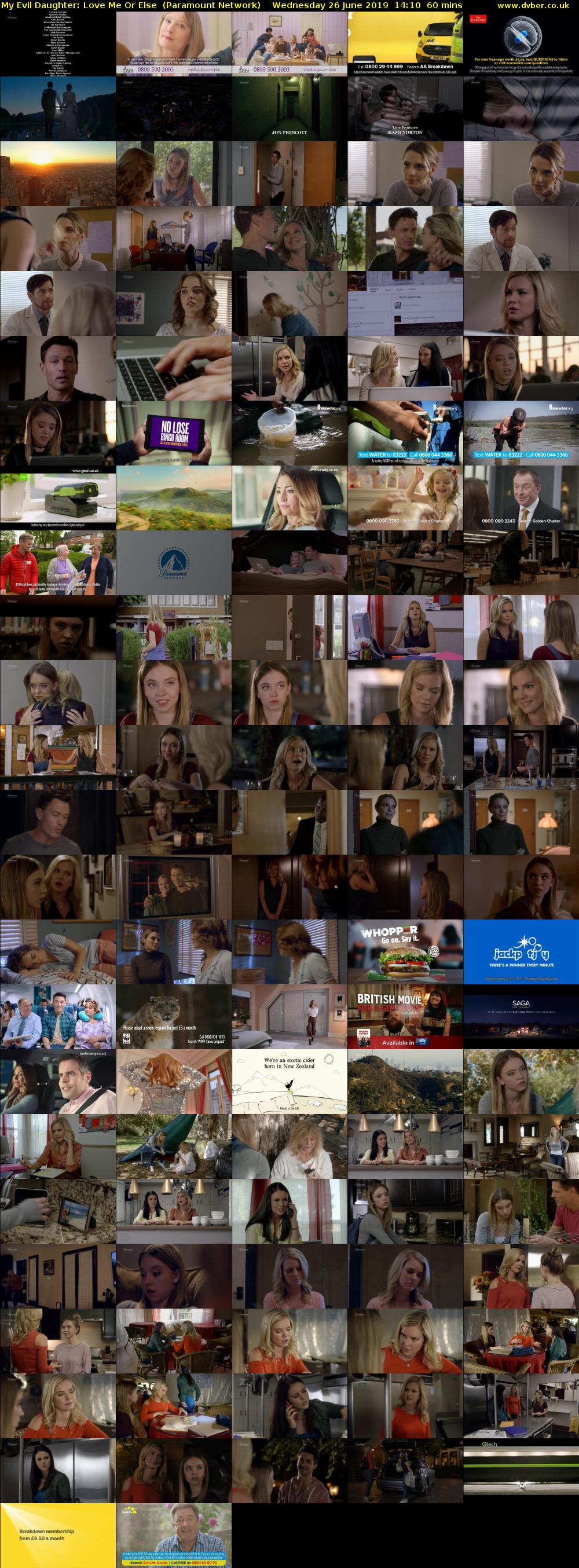 My Evil Daughter: Love Me Or Else  (Paramount Network) Wednesday 26 June 2019 14:10 - 15:10