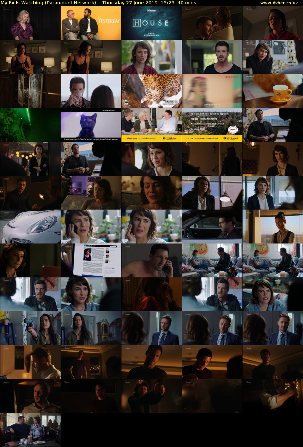 My Ex Is Watching (Paramount Network) Thursday 27 June 2019 15:25 - 16:05