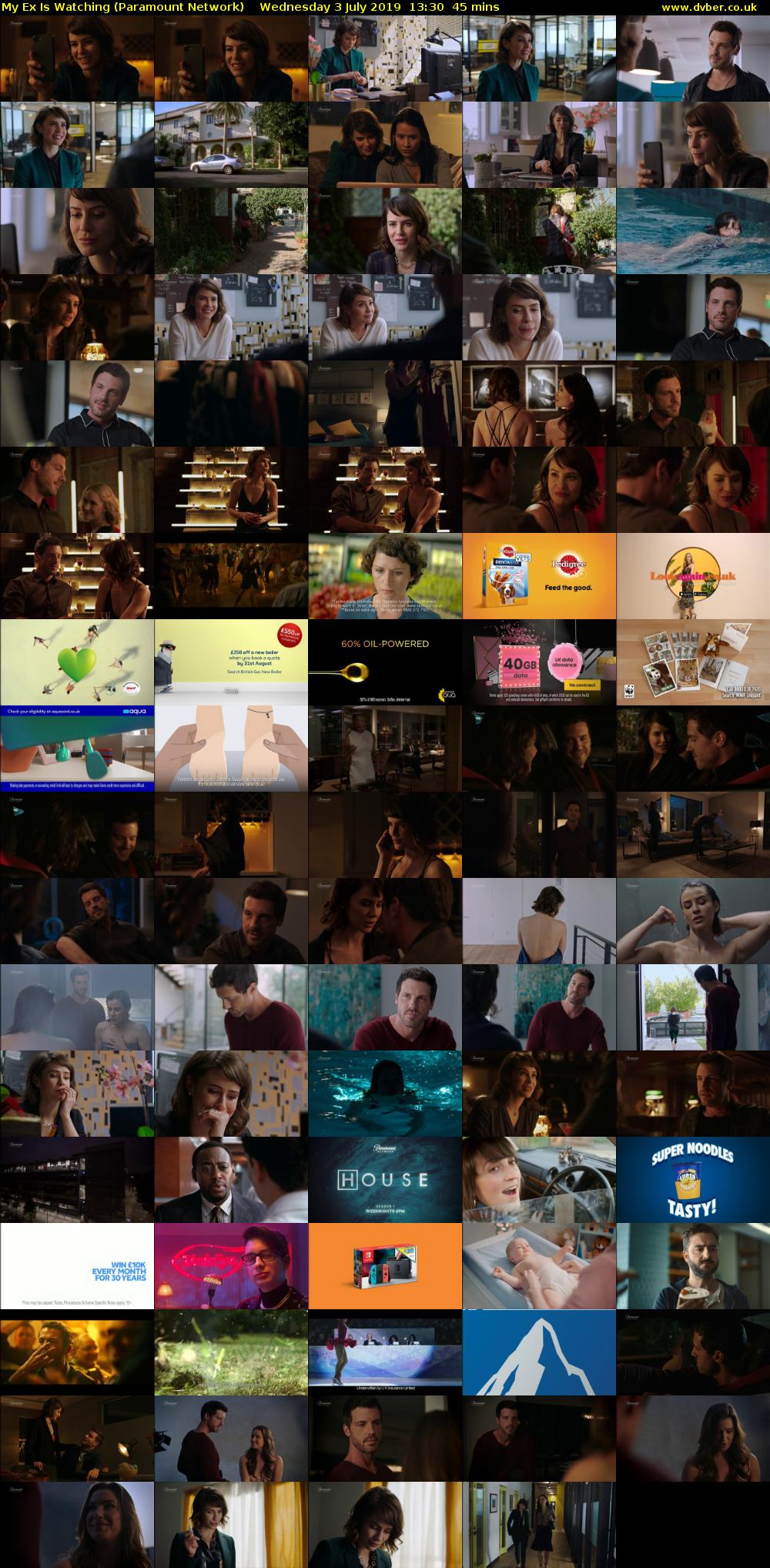 My Ex Is Watching (Paramount Network) Wednesday 3 July 2019 13:30 - 14:15