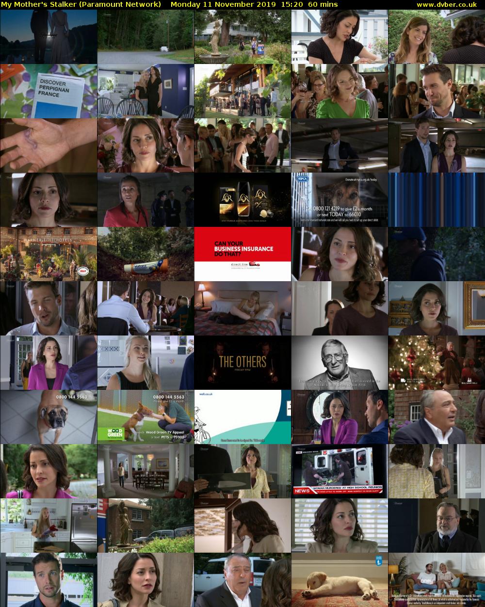 My Mother's Stalker (Paramount Network) Monday 11 November 2019 15:20 - 16:20