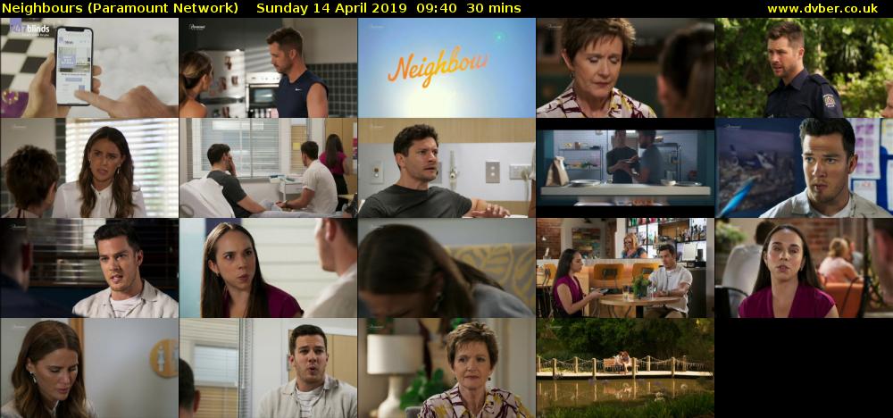 Neighbours (Paramount Network) Sunday 14 April 2019 09:40 - 10:10