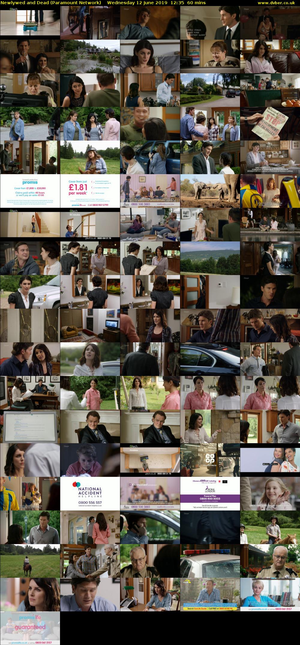 Newlywed and Dead (Paramount Network) Wednesday 12 June 2019 12:35 - 13:35