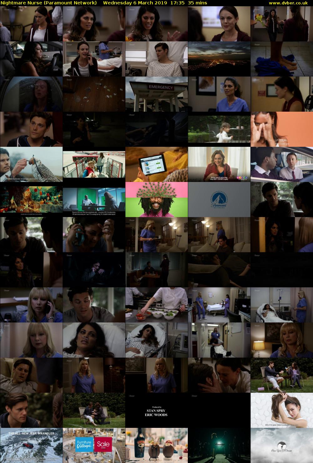 Nightmare Nurse (Paramount Network) Wednesday 6 March 2019 17:35 - 18:10