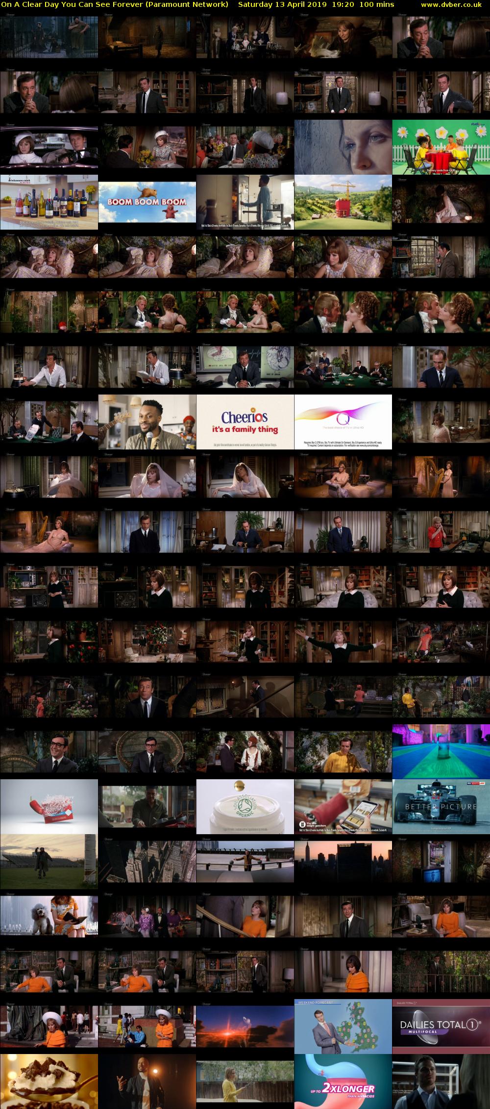 On A Clear Day You Can See Forever (Paramount Network) Saturday 13 April 2019 19:20 - 21:00