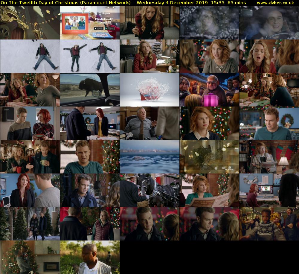 On The Twelfth Day of Christmas (Paramount Network) Wednesday 4 December 2019 15:35 - 16:40