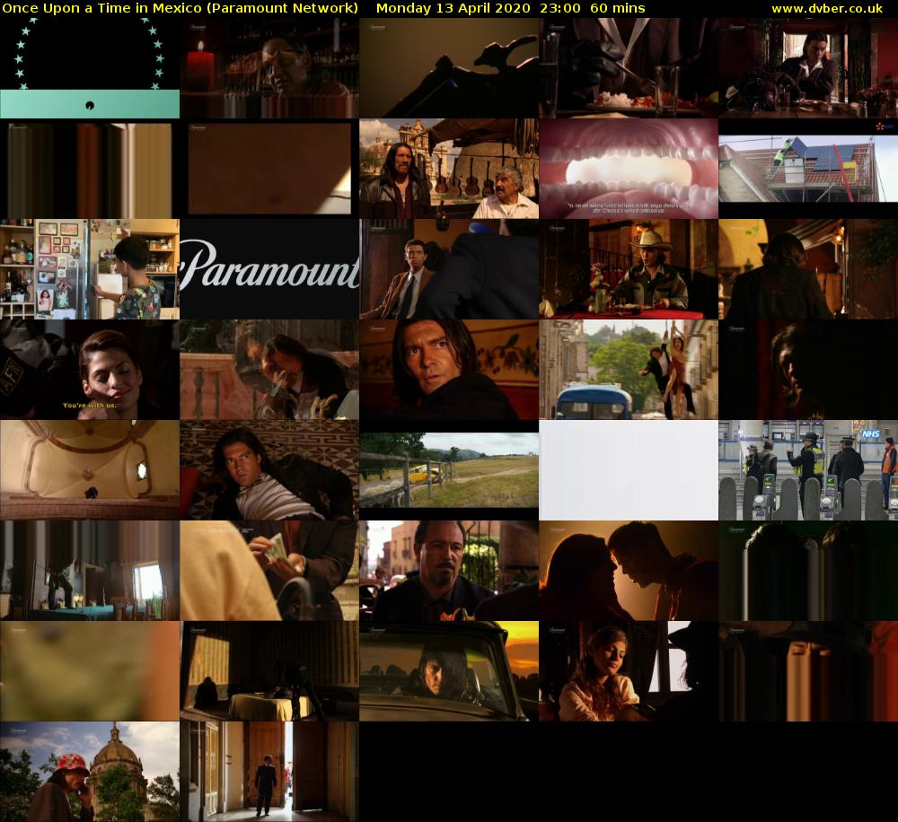 Once Upon a Time in Mexico (Paramount Network) Monday 13 April 2020 23:00 - 00:00
