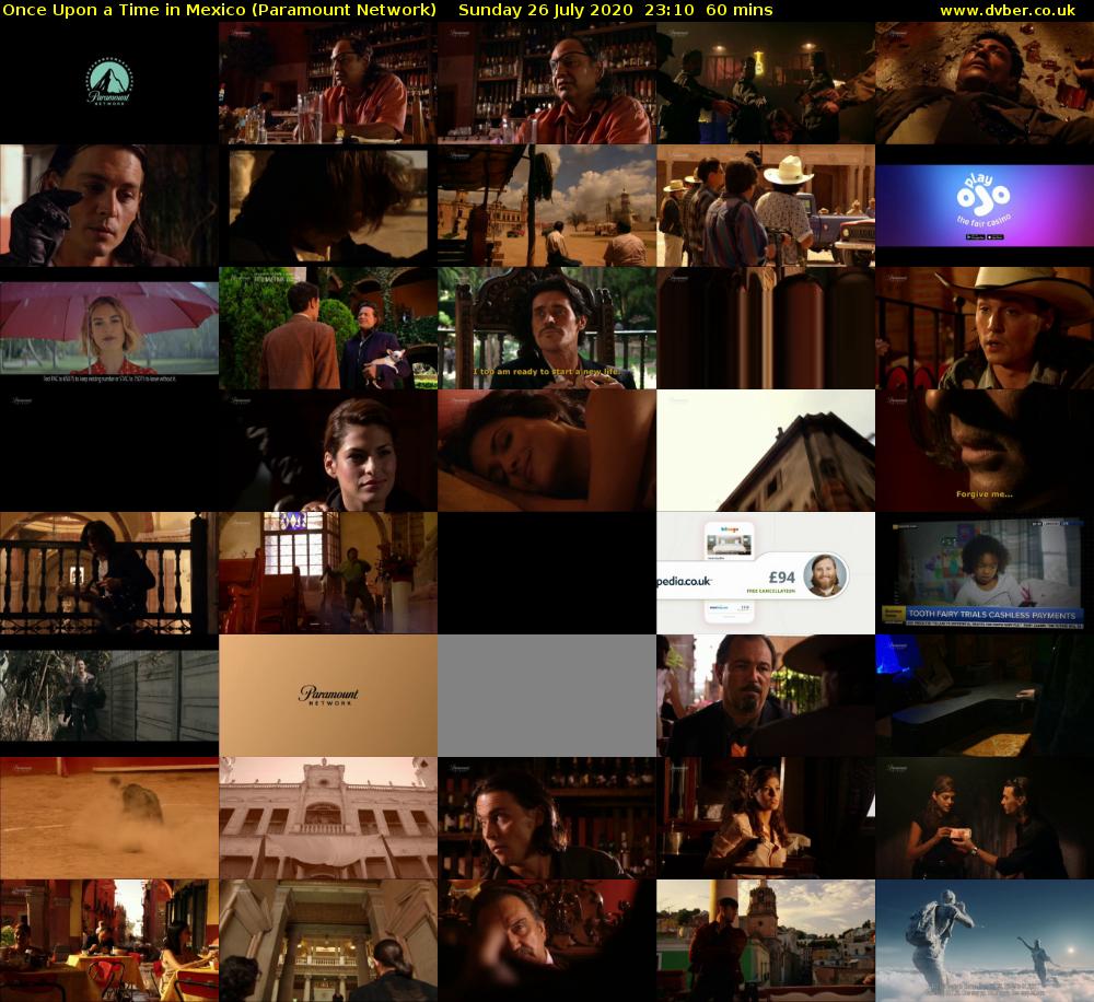 Once Upon a Time in Mexico (Paramount Network) Sunday 26 July 2020 23:10 - 00:10
