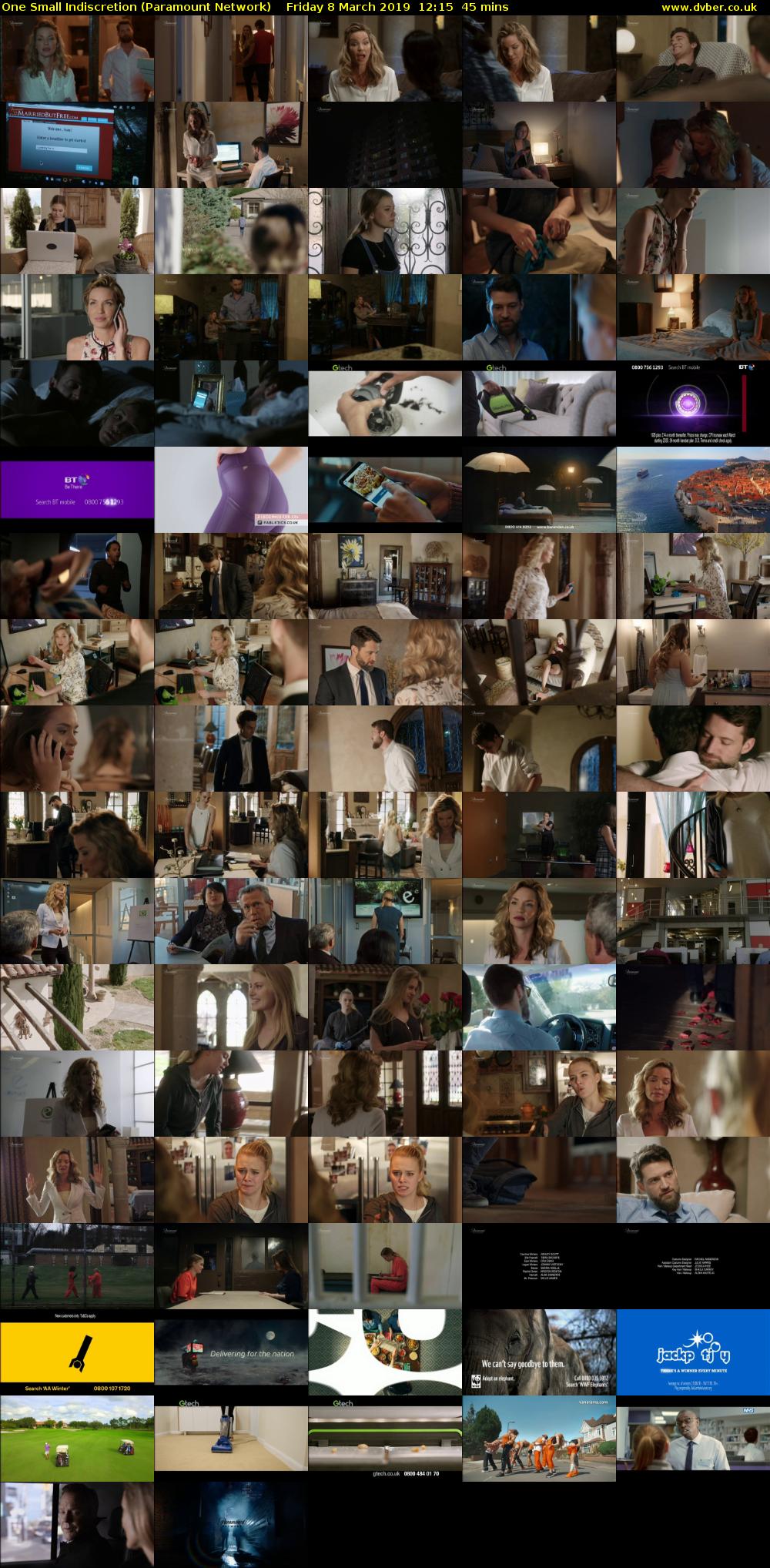 One Small Indiscretion (Paramount Network) Friday 8 March 2019 12:15 - 13:00