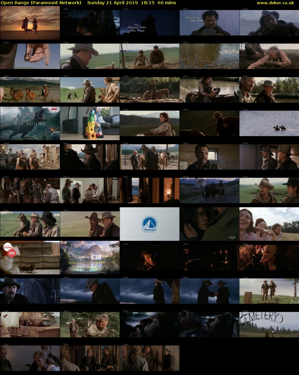 Open Range (Paramount Network) Sunday 21 April 2019 18:15 - 19:15