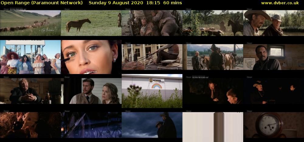 Open Range (Paramount Network) Sunday 9 August 2020 18:15 - 19:15