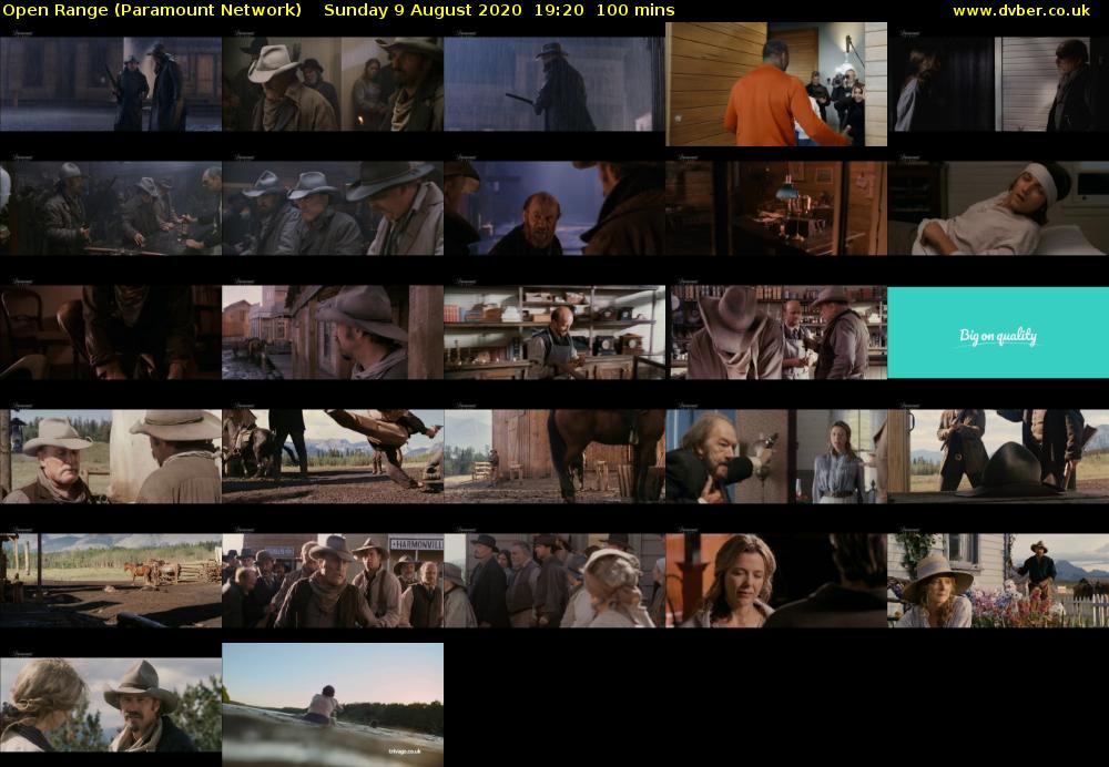 Open Range (Paramount Network) Sunday 9 August 2020 19:20 - 21:00