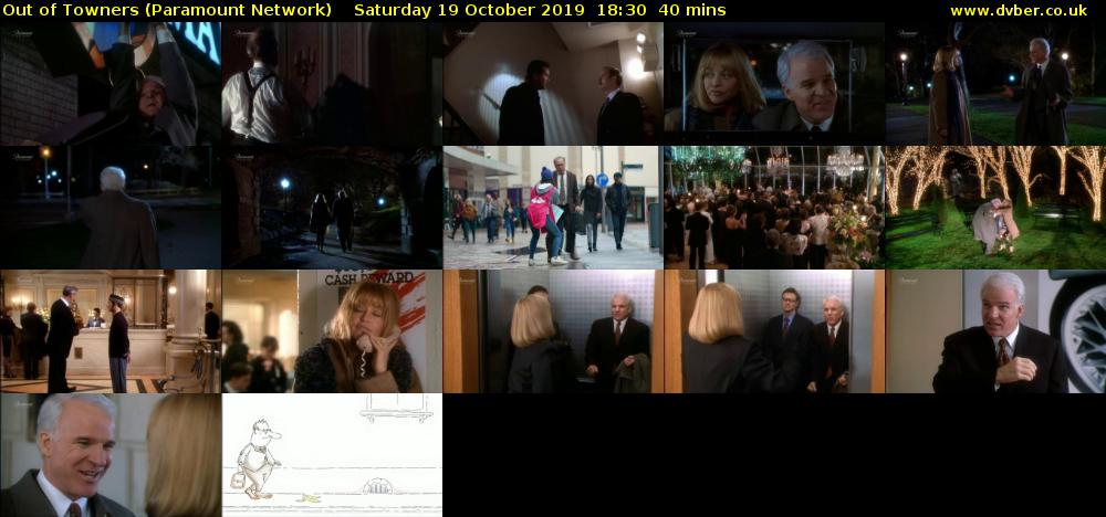 Out of Towners (Paramount Network) Saturday 19 October 2019 18:30 - 19:10