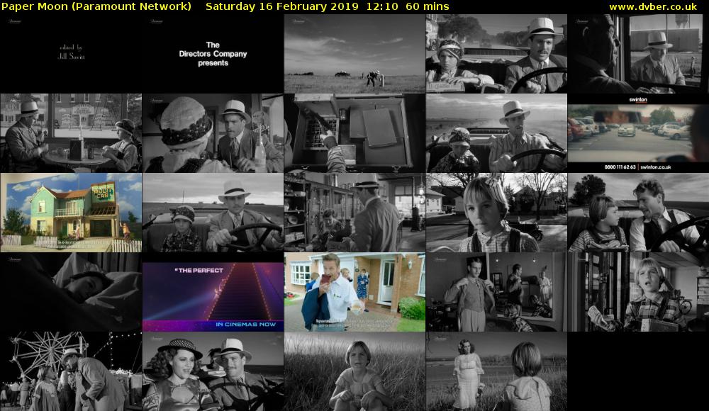 Paper Moon (Paramount Network) Saturday 16 February 2019 12:10 - 13:10