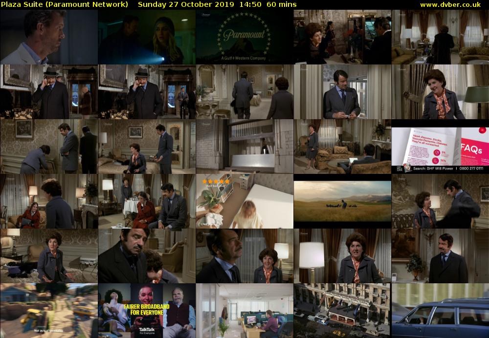Plaza Suite (Paramount Network) Sunday 27 October 2019 14:50 - 15:50