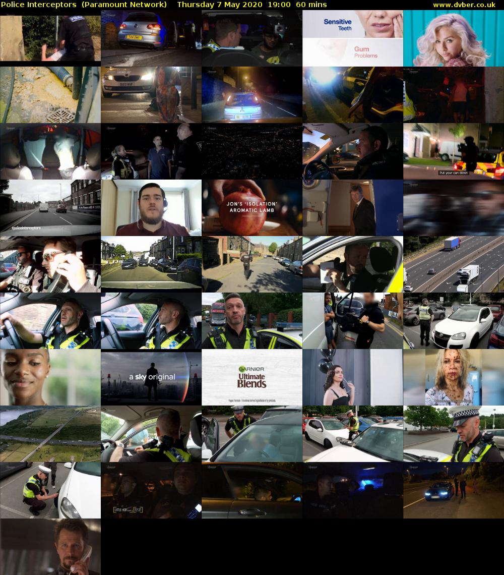 Police Interceptors  (Paramount Network) Thursday 7 May 2020 19:00 - 20:00