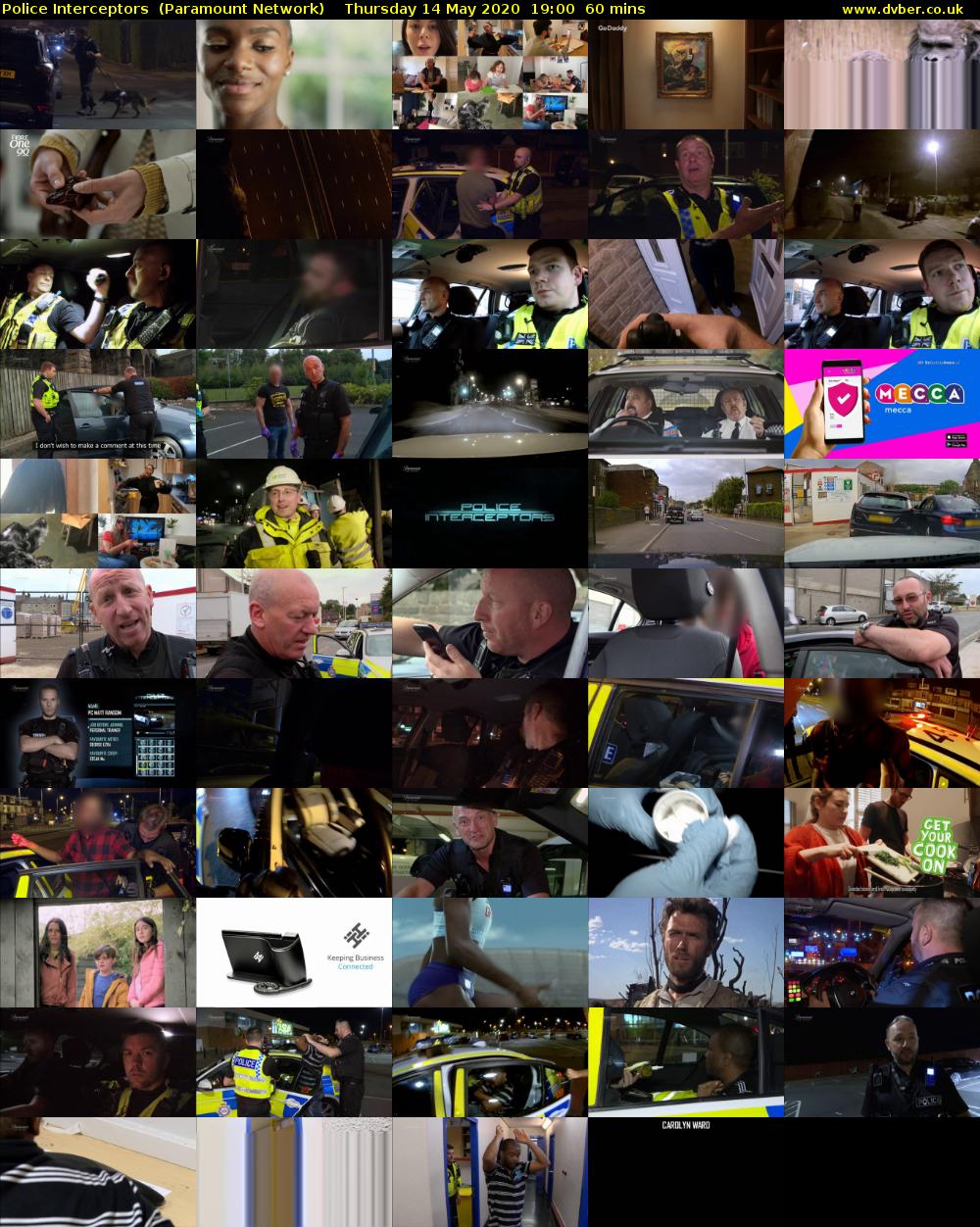Police Interceptors  (Paramount Network) Thursday 14 May 2020 19:00 - 20:00