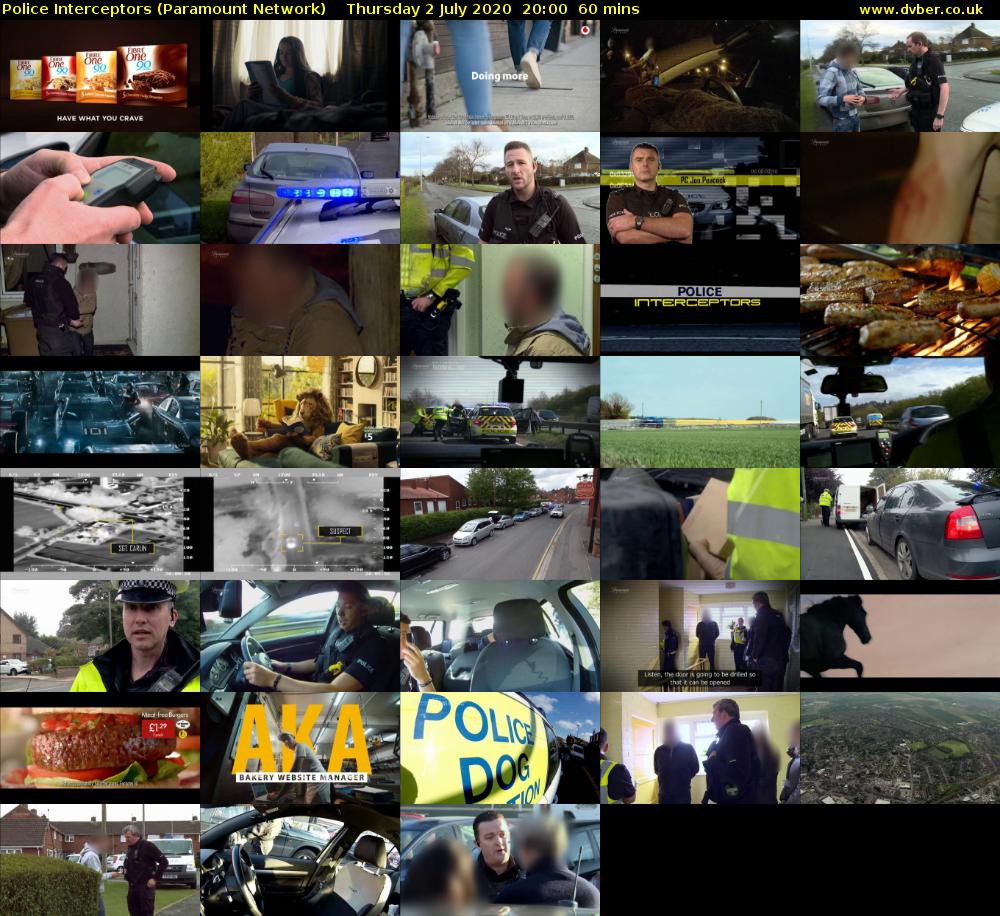 Police Interceptors (Paramount Network) Thursday 2 July 2020 20:00 - 21:00