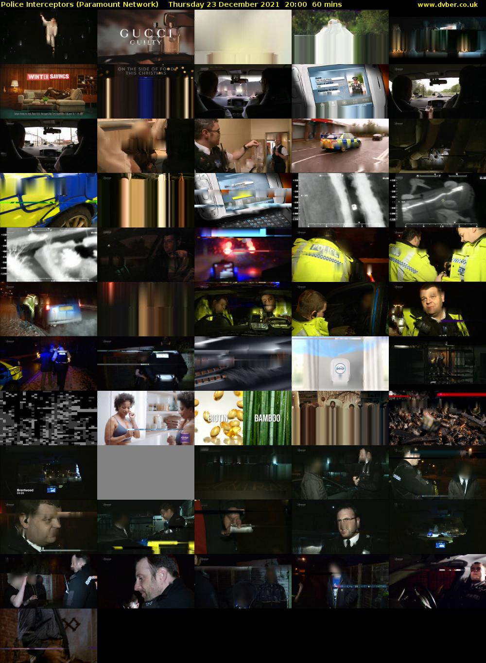 Police Interceptors (Paramount Network) Thursday 23 December 2021 20:00 - 21:00
