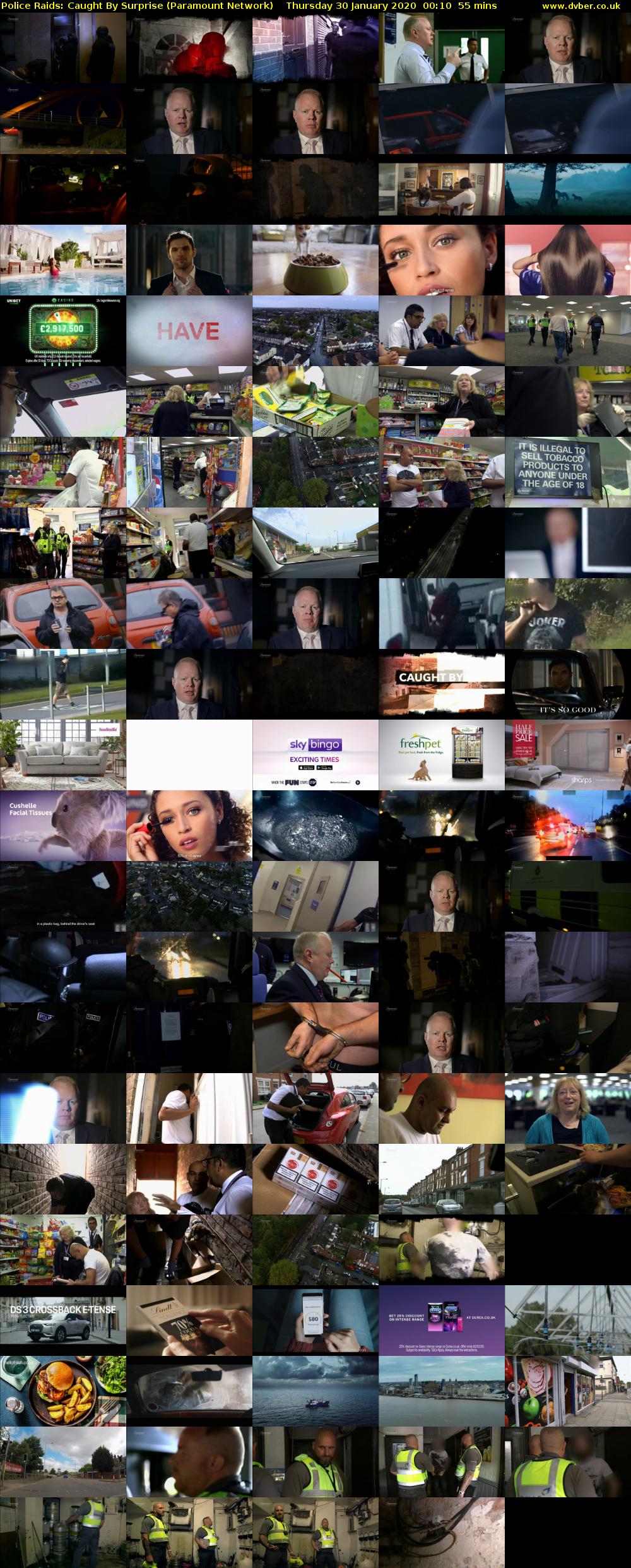 Police Raids: Caught By Surprise (Paramount Network) Thursday 30 January 2020 00:10 - 01:05
