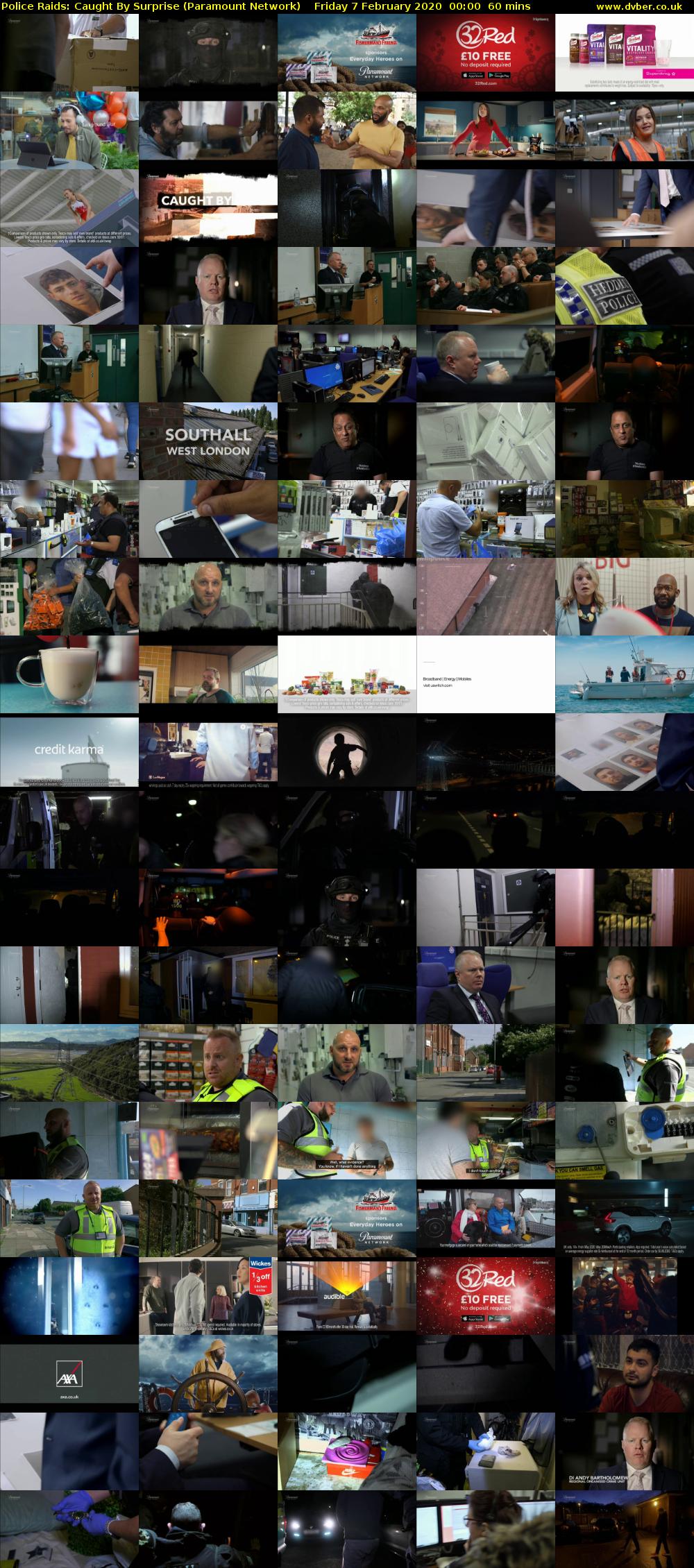 Police Raids: Caught By Surprise (Paramount Network) Friday 7 February 2020 00:00 - 01:00