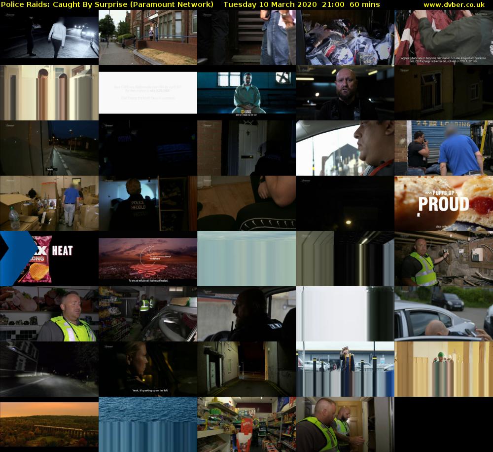 Police Raids: Caught By Surprise (Paramount Network) Tuesday 10 March 2020 21:00 - 22:00