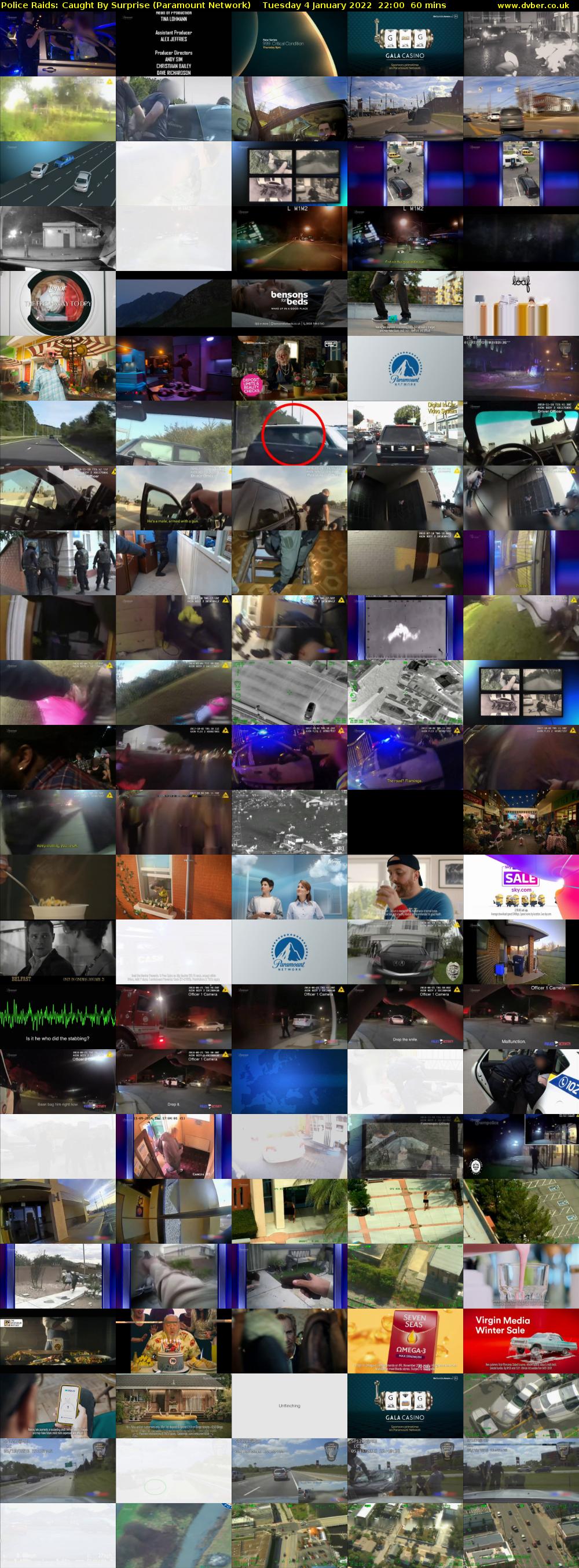Police Raids: Caught By Surprise (Paramount Network) Tuesday 4 January 2022 22:00 - 23:00