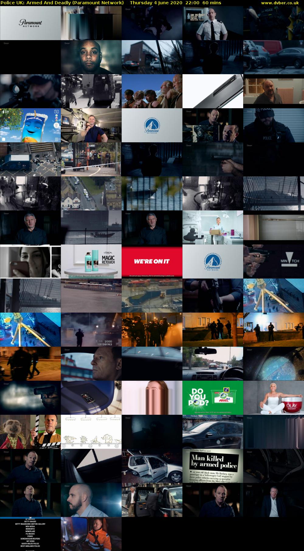 Police UK: Armed And Deadly (Paramount Network) Thursday 4 June 2020 22:00 - 23:00