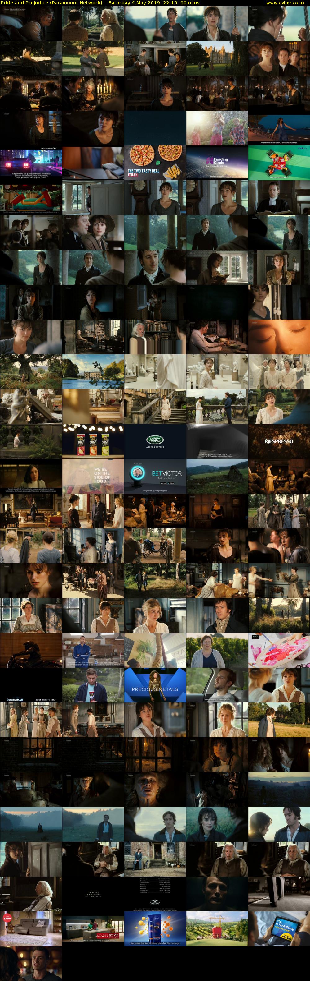 Pride and Prejudice (Paramount Network) Saturday 4 May 2019 22:10 - 23:40