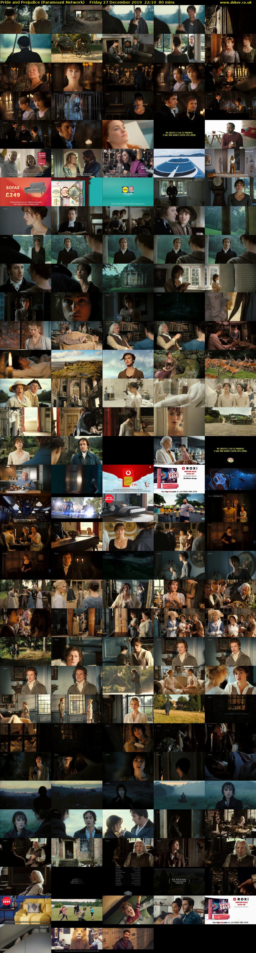 Pride and Prejudice (Paramount Network) Friday 27 December 2019 22:10 - 23:30