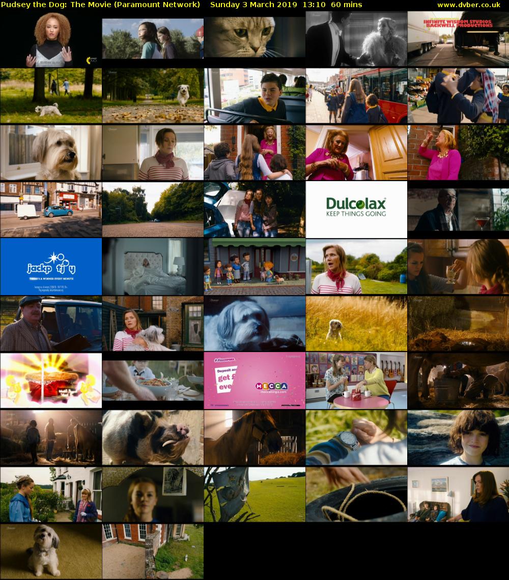 Pudsey the Dog: The Movie (Paramount Network) Sunday 3 March 2019 13:10 - 14:10