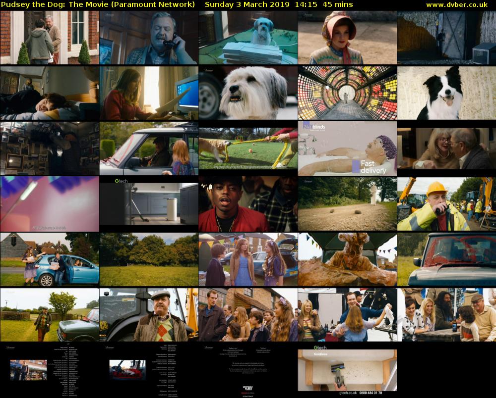 Pudsey the Dog: The Movie (Paramount Network) Sunday 3 March 2019 14:15 - 15:00
