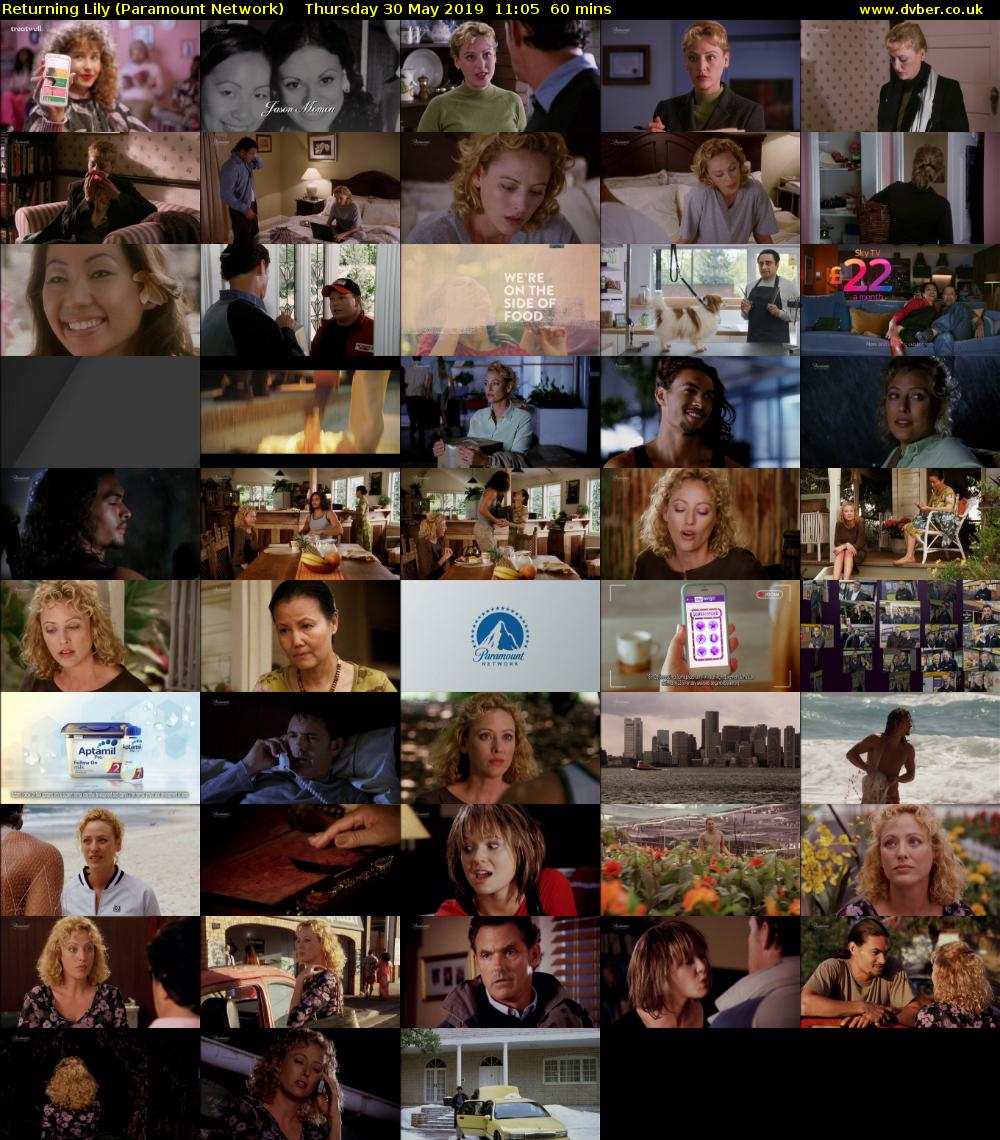 Returning Lily (Paramount Network) Thursday 30 May 2019 11:05 - 12:05