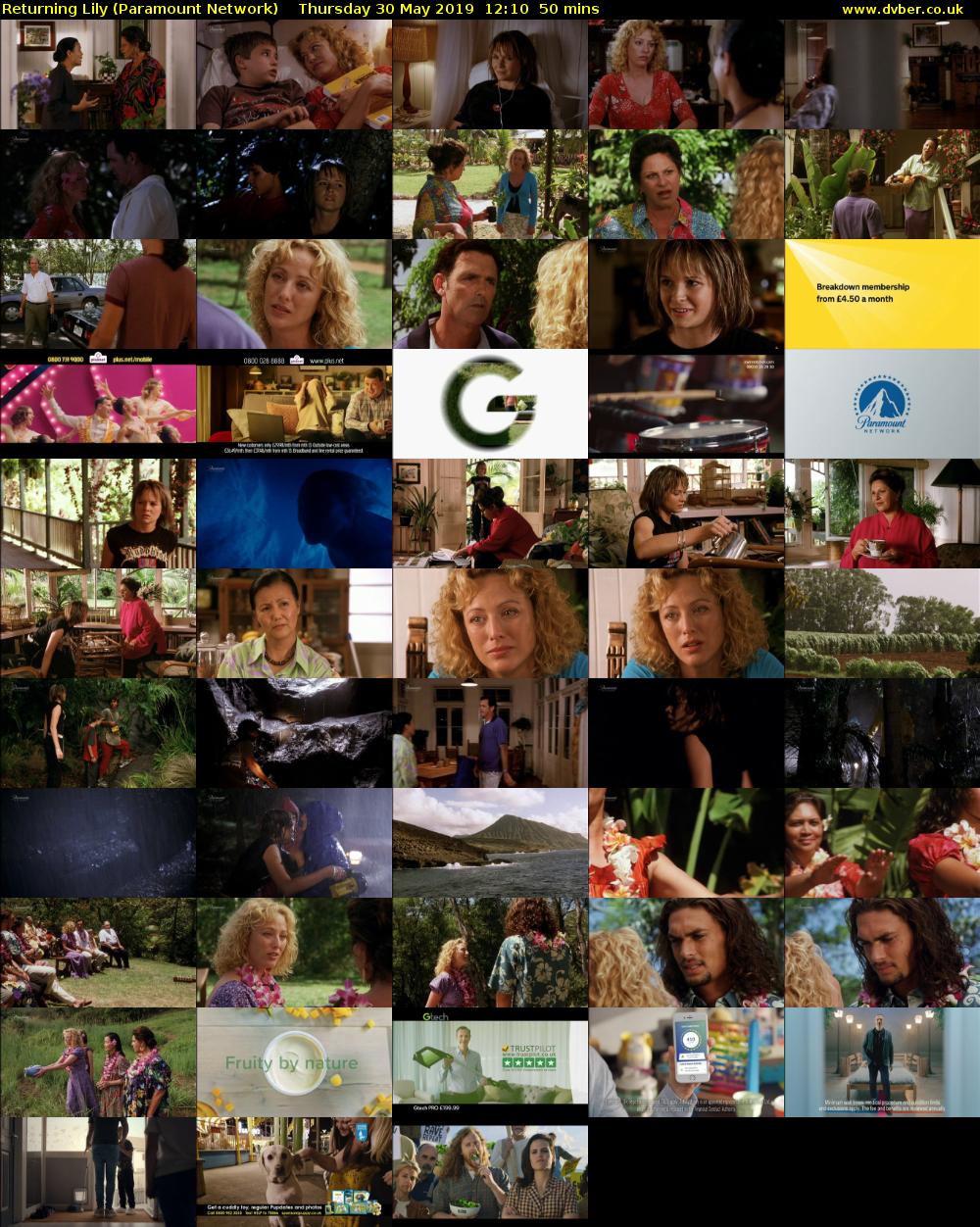 Returning Lily (Paramount Network) Thursday 30 May 2019 12:10 - 13:00