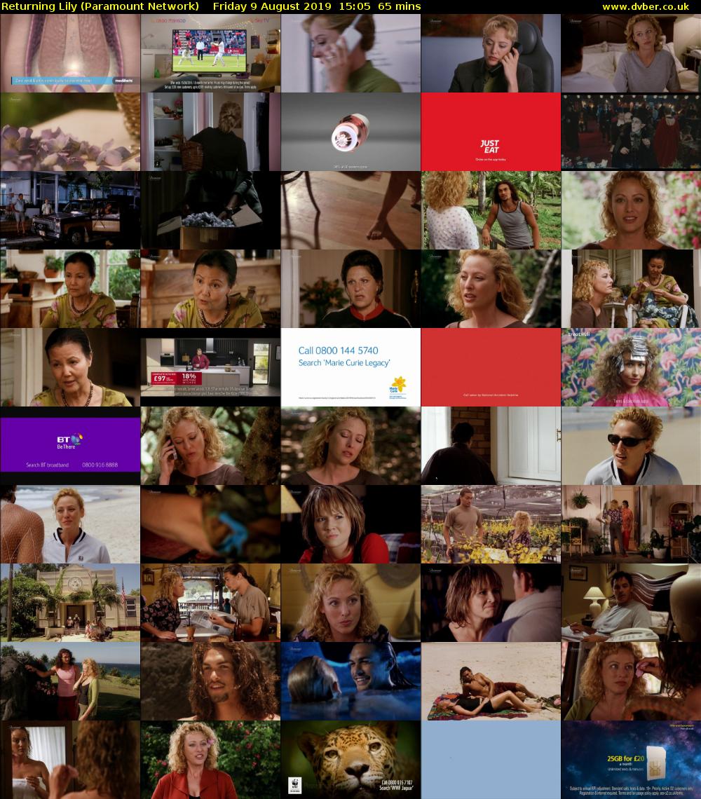 Returning Lily (Paramount Network) Friday 9 August 2019 15:05 - 16:10
