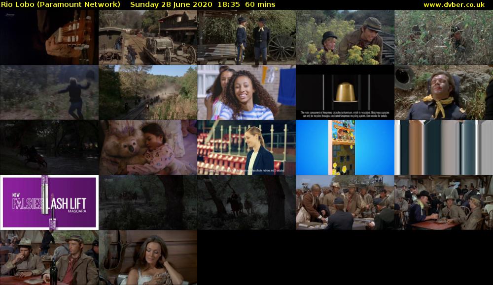 Rio Lobo (Paramount Network) Sunday 28 June 2020 18:35 - 19:35