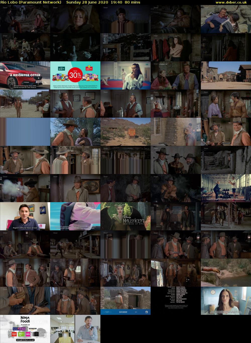 Rio Lobo (Paramount Network) Sunday 28 June 2020 19:40 - 21:00