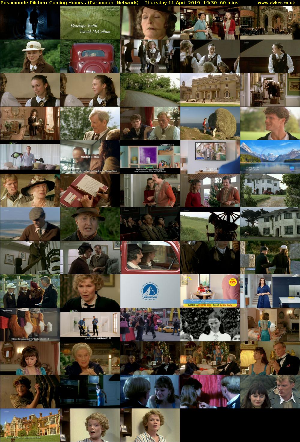 Rosamunde Pilcher: Coming Home... (Paramount Network) Thursday 11 April 2019 14:30 - 15:30