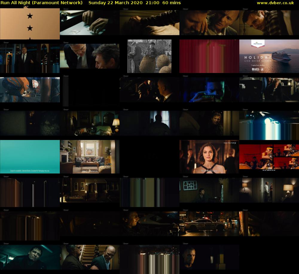 Run All Night (Paramount Network) Sunday 22 March 2020 21:00 - 22:00