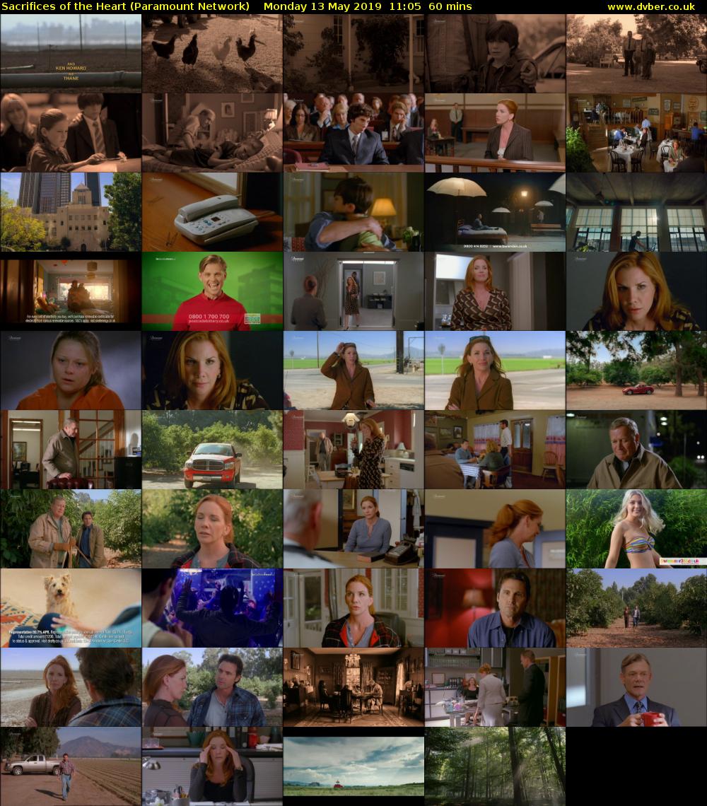 Sacrifices of the Heart (Paramount Network) Monday 13 May 2019 11:05 - 12:05