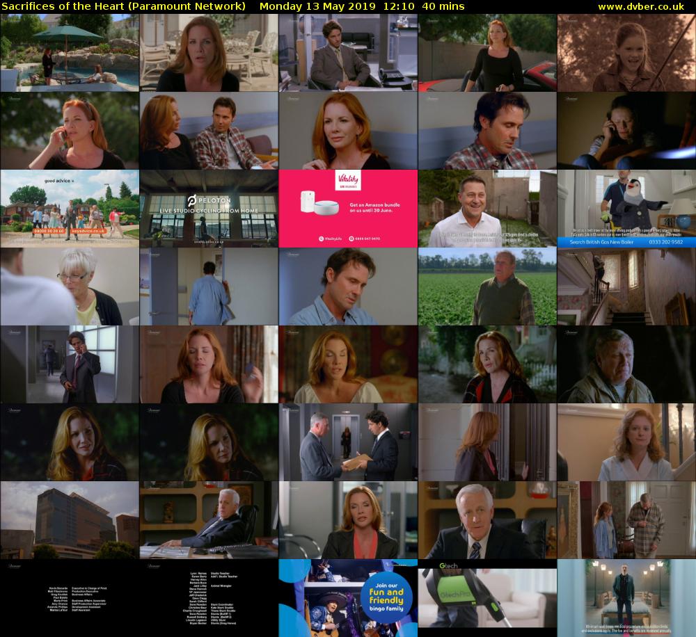 Sacrifices of the Heart (Paramount Network) Monday 13 May 2019 12:10 - 12:50