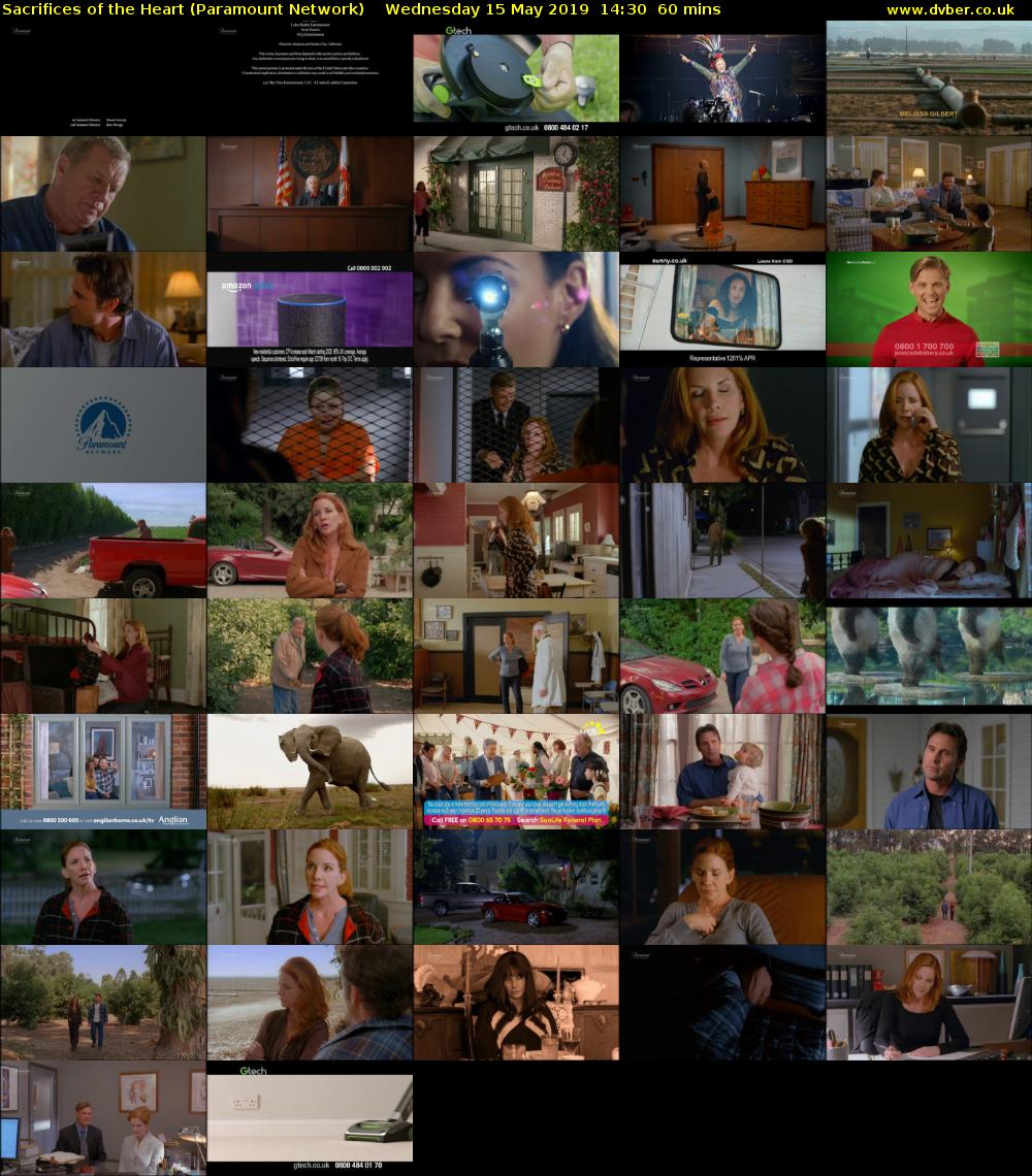 Sacrifices of the Heart (Paramount Network) Wednesday 15 May 2019 14:30 - 15:30