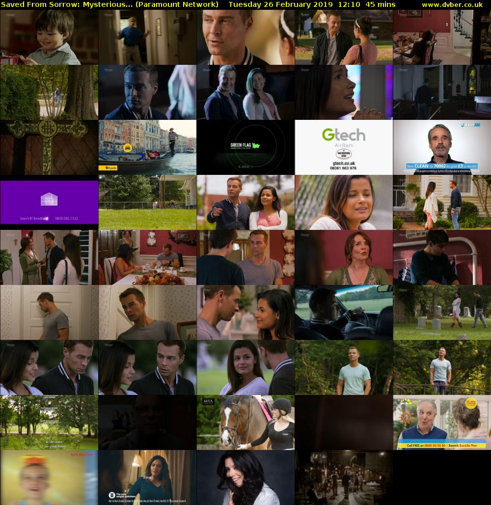 Saved From Sorrow: Mysterious... (Paramount Network) Tuesday 26 February 2019 12:10 - 12:55