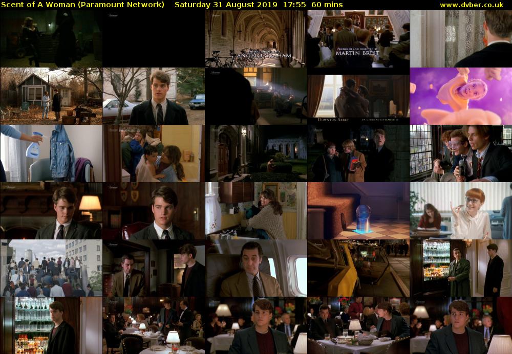 Scent of A Woman (Paramount Network) Saturday 31 August 2019 17:55 - 18:55